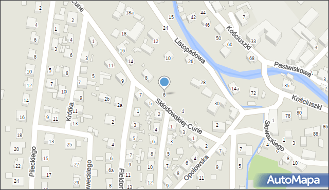 Bogatynia, Skłodowskiej-Curie Marii, 6, mapa Bogatynia