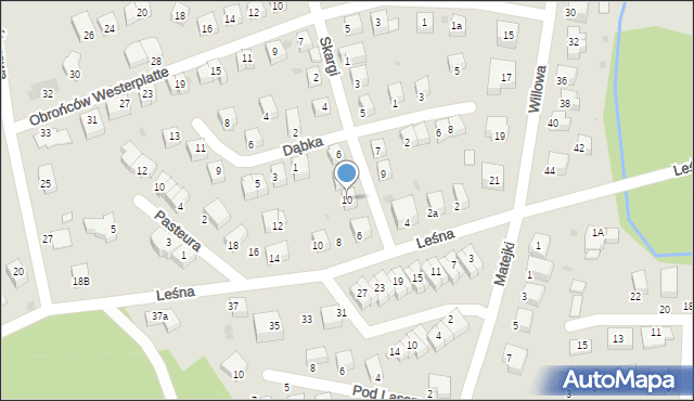 Bolesławiec, Skargi Piotra, ks., 10, mapa Bolesławca