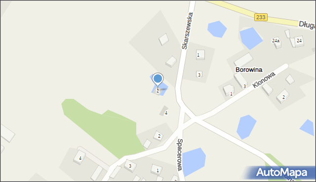 Borowina, Skarszewska, 2, mapa Borowina