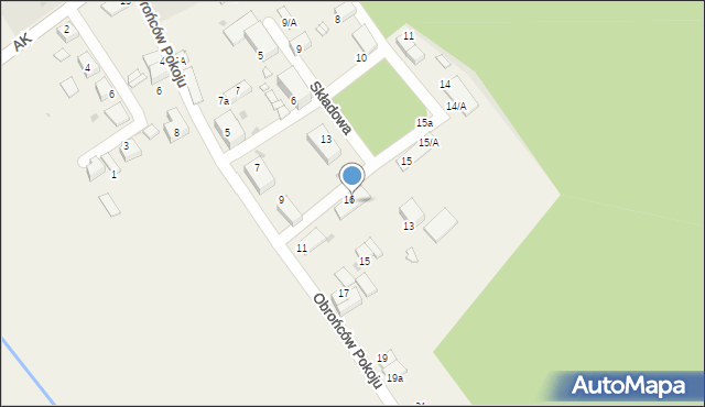 Boruszowice, Składowa, 16/B, mapa Boruszowice
