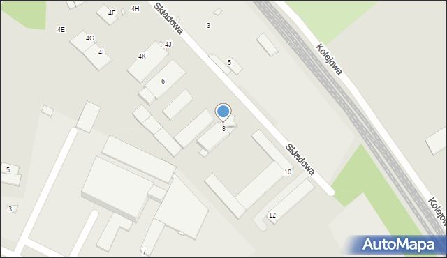 Brzeg, Składowa, 8, mapa Brzeg