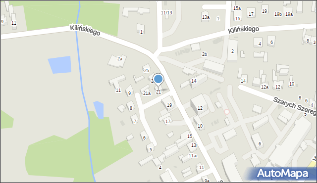 Brzeziny, Skłodowskiej-Curie Marii, 21, mapa Brzeziny