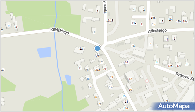 Brzeziny, Skłodowskiej-Curie Marii, 25, mapa Brzeziny