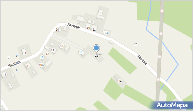 Bucze, Skotnik, 22, mapa Bucze