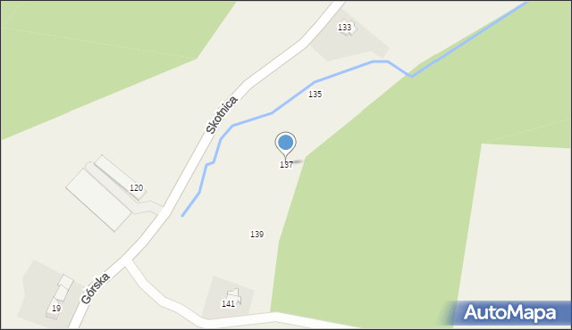 Bulowice, Skotnica, 137, mapa Bulowice
