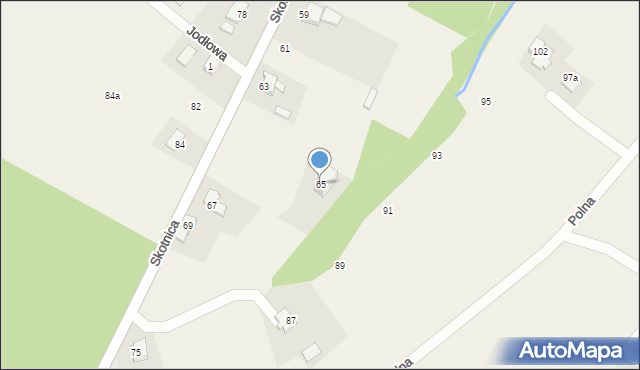 Bulowice, Skotnica, 65, mapa Bulowice