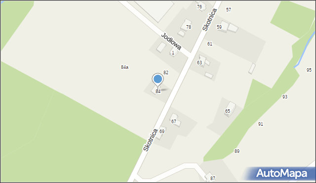 Bulowice, Skotnica, 84, mapa Bulowice