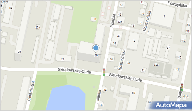 Bydgoszcz, Skłodowskiej-Curie Marii, 29, mapa Bydgoszczy