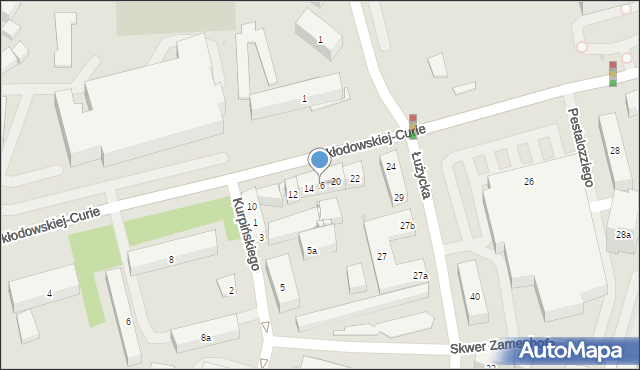 Bydgoszcz, Skłodowskiej-Curie Marii, 16, mapa Bydgoszczy