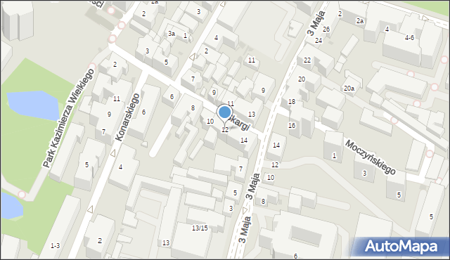 Bydgoszcz, Skargi Piotra, ks., 12, mapa Bydgoszczy