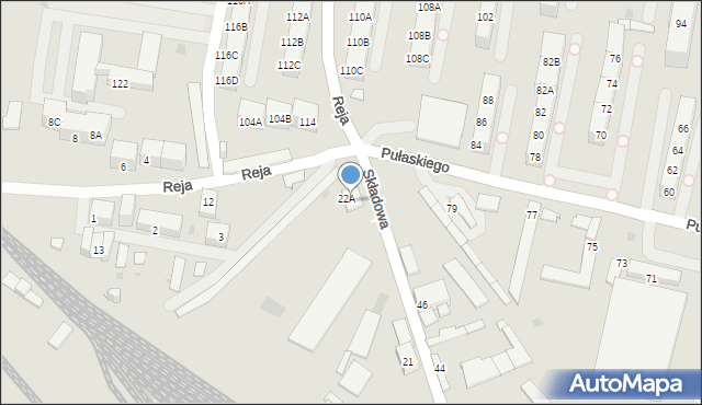 Bytom, Składowa, 23, mapa Bytomia