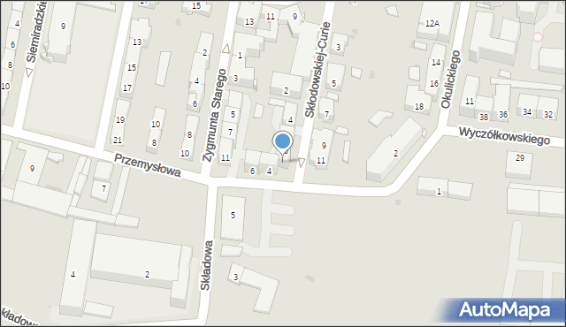 Bytom, Skłodowskiej-Curie Marii, 8, mapa Bytomia