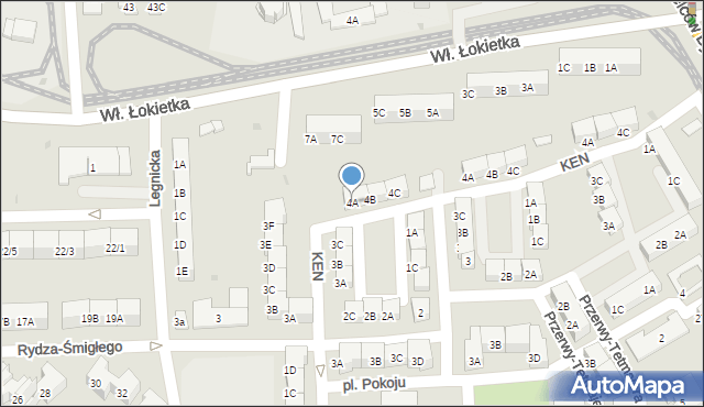 Bytom, Skwer Zelwerowicza Aleksandra, 4A, mapa Bytomia