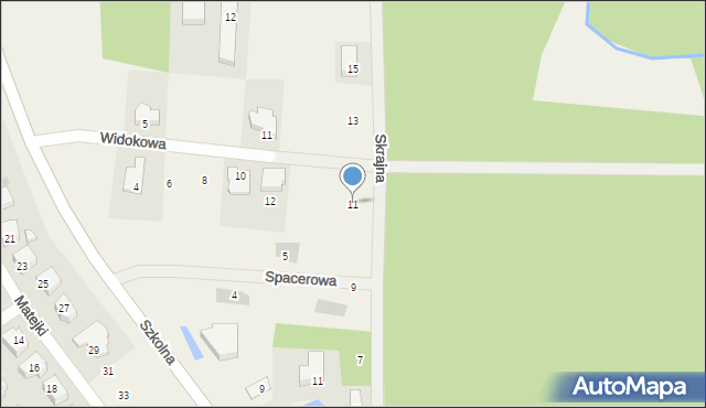 Charzykowy, Skrajna, 11, mapa Charzykowy