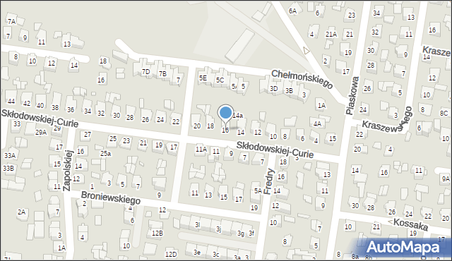 Chełm, Skłodowskiej-Curie Marii, 16, mapa Chełma