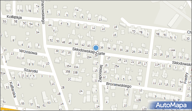 Chełm, Skłodowskiej-Curie Marii, 29, mapa Chełma