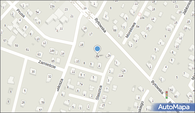 Chojnice, Skłodowskiej-Curie Marii, 6a, mapa Chojnic