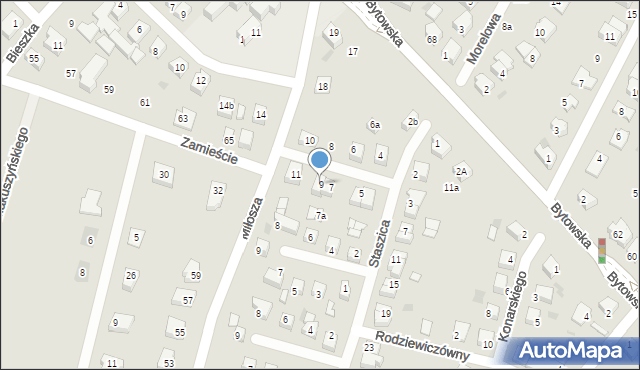 Chojnice, Skłodowskiej-Curie Marii, 9, mapa Chojnic