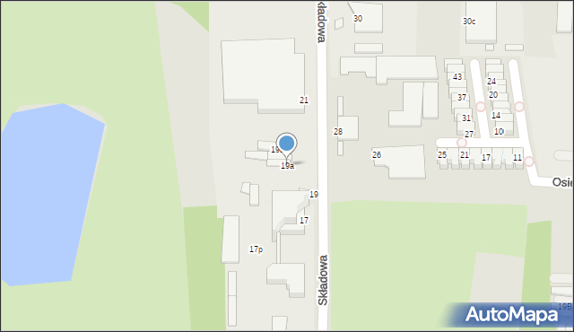 Chorzów, Składowa, 19a, mapa Chorzów