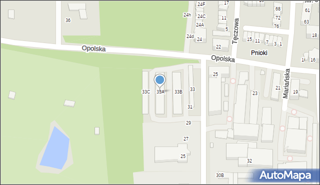 Chorzów, Składowa, 33A, mapa Chorzów