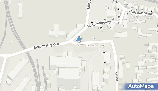 Chorzów, Skłodowskiej-Curie Marii, 20, mapa Chorzów