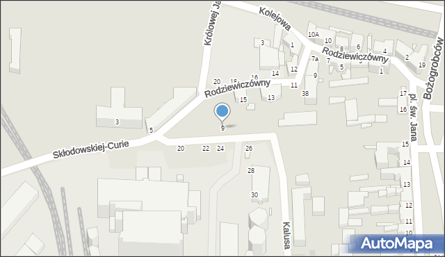 Chorzów, Skłodowskiej-Curie Marii, 9, mapa Chorzów