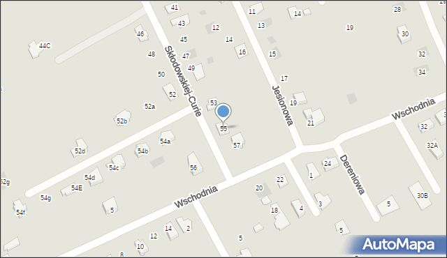 Chrzanów, Skłodowskiej-Curie Marii, 55, mapa Chrzanów