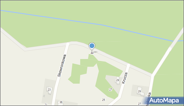 Chrząstawa Wielka, Skowronkowa, 44, mapa Chrząstawa Wielka