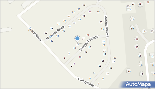 Chrząstawa Wielka, Skrzypu Polnego, 13, mapa Chrząstawa Wielka