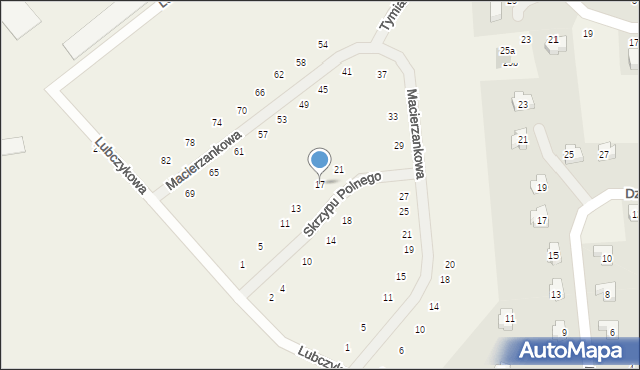 Chrząstawa Wielka, Skrzypu Polnego, 17, mapa Chrząstawa Wielka