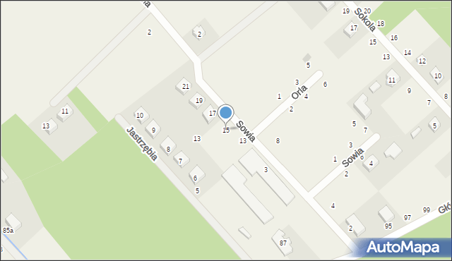 Chwałowice, Skowronkowa, 15, mapa Chwałowice