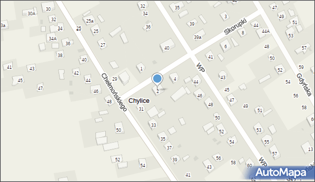 Chylice-Kolonia, Skorupki Ignacego Jana, ks., 2, mapa Chylice-Kolonia