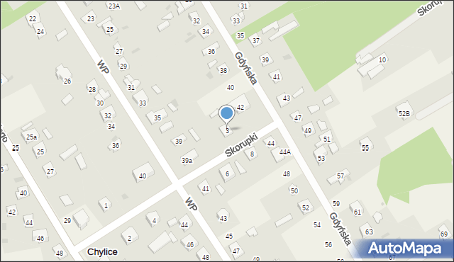 Chylice-Kolonia, Skorupki Ignacego Jana, ks., 3, mapa Chylice-Kolonia