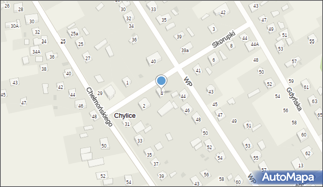 Chylice-Kolonia, Skorupki Ignacego Jana, ks., 4, mapa Chylice-Kolonia