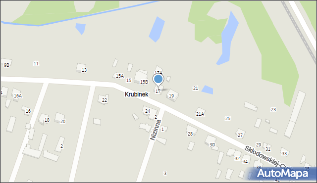 Ciechanów, Skłodowskiej-Curie Marii, 17, mapa Ciechanów