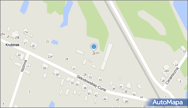 Ciechanów, Skłodowskiej-Curie Marii, 23, mapa Ciechanów