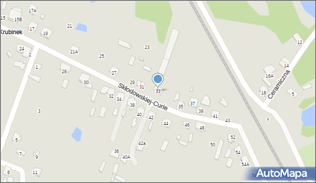 Ciechanów, Skłodowskiej-Curie Marii, 33, mapa Ciechanów