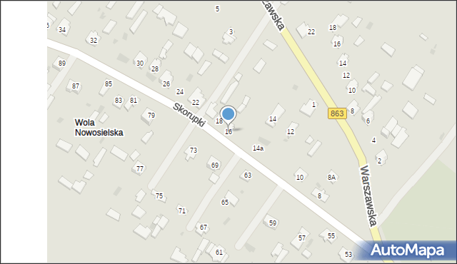 Cieszanów, Skorupki Ignacego Jana, ks., 16, mapa Cieszanów