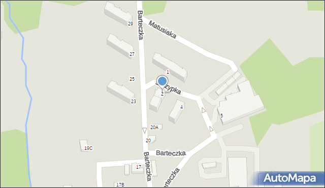 Cieszyn, Skrzypka Ludwika, 2, mapa Cieszyna