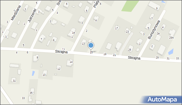 Cisie, Skrajna, 15, mapa Cisie