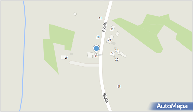 Ćmielów, Skała, 17, mapa Ćmielów