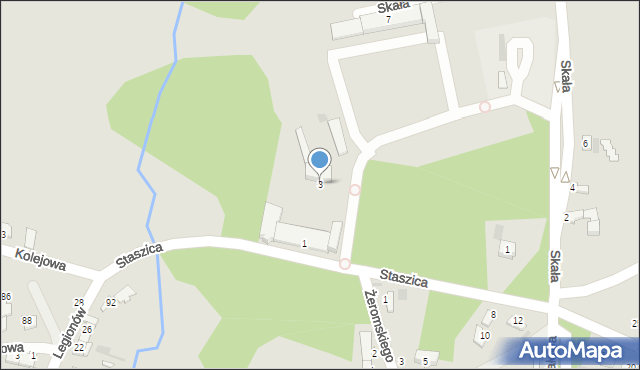 Ćmielów, Skała, 3, mapa Ćmielów