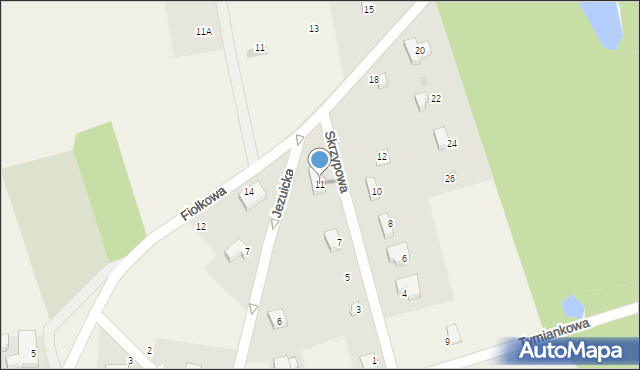 Czapielsk, Skrzypowa, 11, mapa Czapielsk