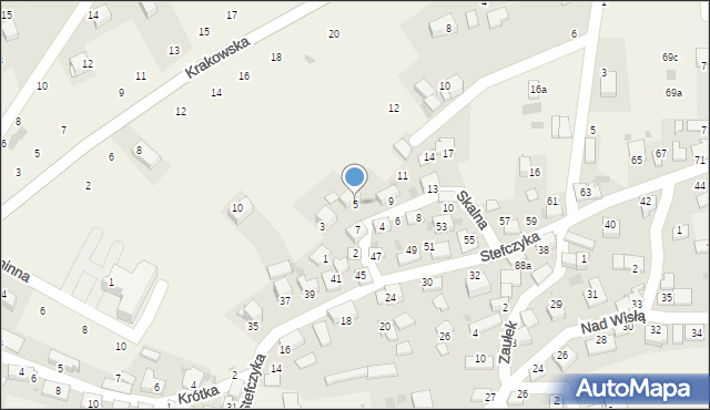 Czernichów, Skalna, 5, mapa Czernichów