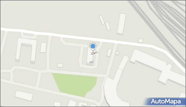 Czerwieńsk, Składowa, 12A, mapa Czerwieńsk