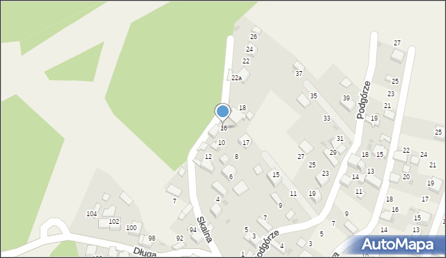 Czyżówka, Skalna, 16, mapa Czyżówka