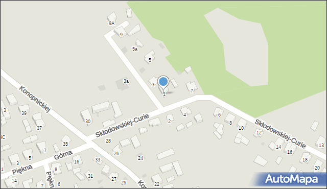 Dąbrowa Białostocka, Skłodowskiej-Curie Marii, 1, mapa Dąbrowa Białostocka