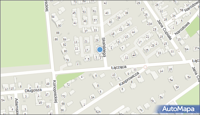 Dąbrowa Górnicza, Skalskiego Stanisława, gen., 1, mapa Dąbrowa Górnicza