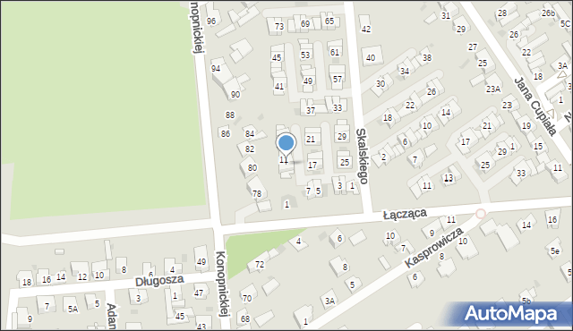 Dąbrowa Górnicza, Skalskiego Stanisława, gen., 9, mapa Dąbrowa Górnicza