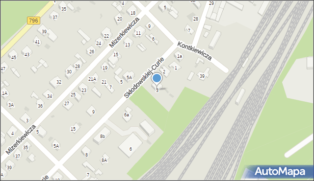 Dąbrowa Górnicza, Skłodowskiej-Curie Marii, 3, mapa Dąbrowa Górnicza